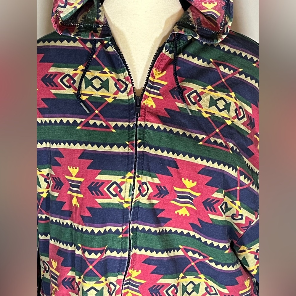 Vintage Southwestern Zip Up Hoodie - Picture 3 of 7
